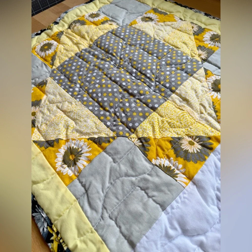 Handmade reversible quilted